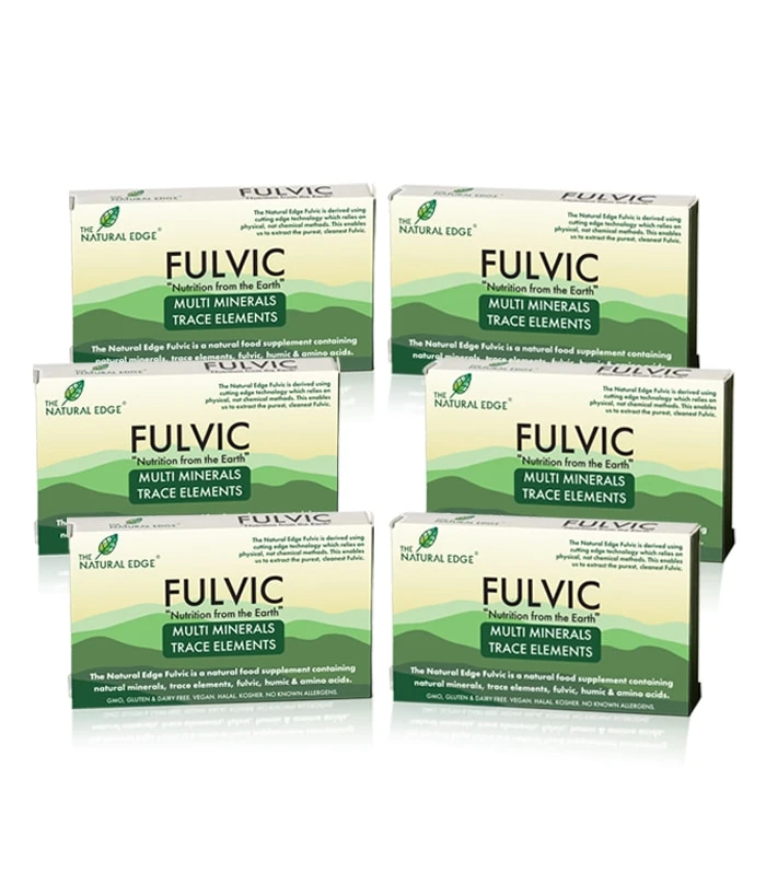 Fulvic Multi Minerals Trace Elements capsules 6 pack boxed set